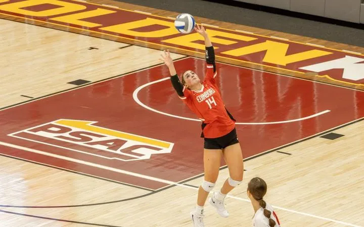 Edinboro Battles Hard in Five-Set Against Cal