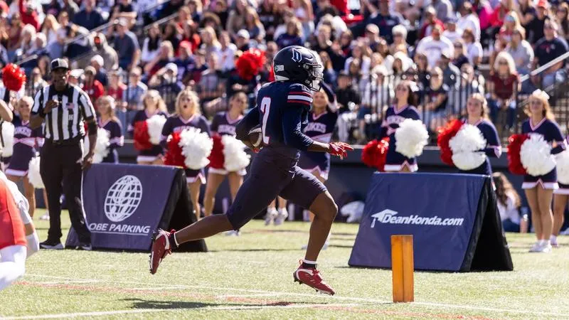 Dukes Roll to 53-0 Victory in Home Opener