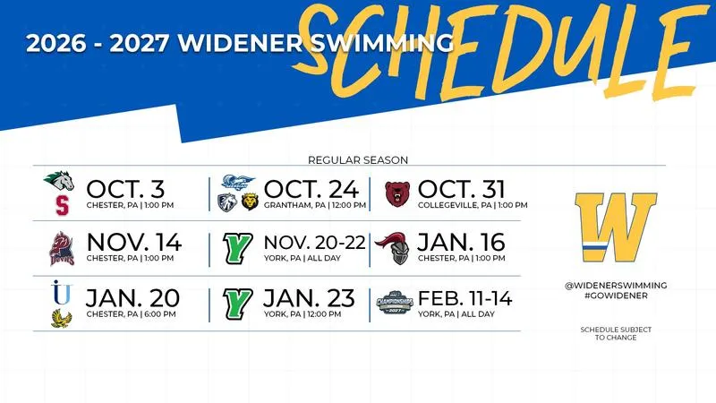 Swimming Splashes Out New 2026-27 Schedule