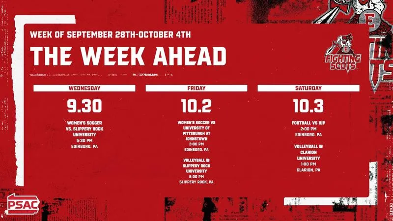 The Week Ahead in Edinboro Athletics