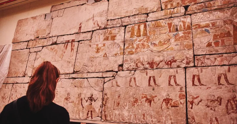 Visitors can walk through a 4,300-year-old tomb chapel when Penn Museum's new Egypt galleries open in December