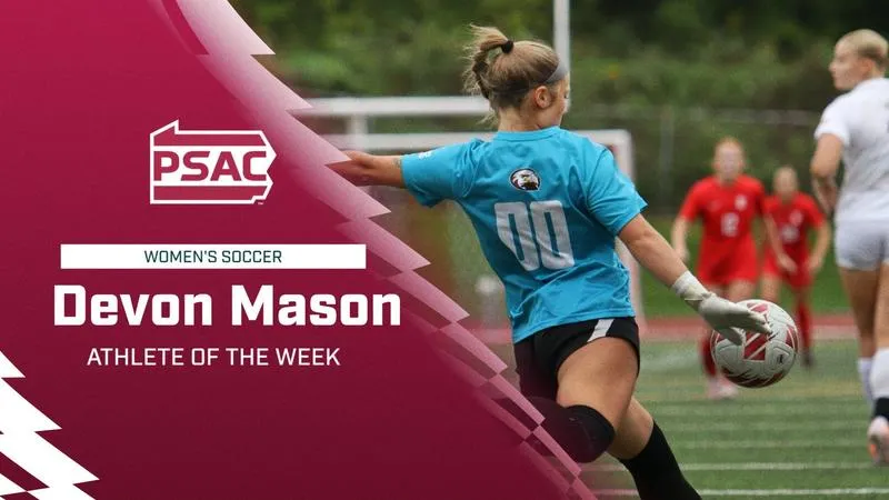 Mason named Women's Soccer PSAC West Defensive Athlete of the Week