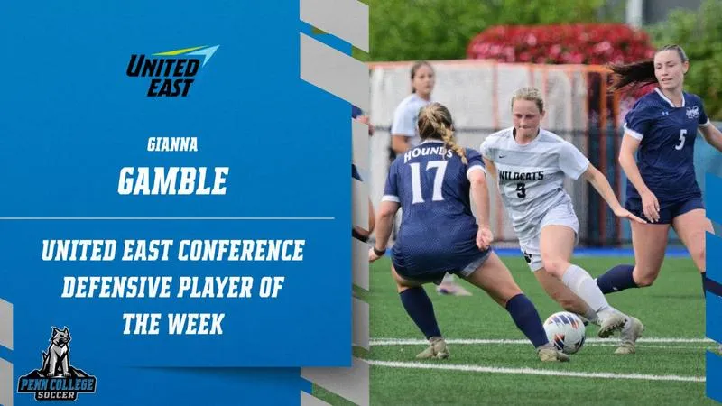 Gamble Named UEC Women's Soccer Defensive Player of the Week