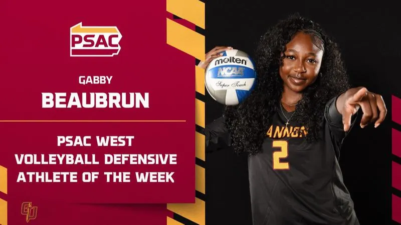 Beaubrun Earns First Career PSAC West Defensive Athlete of the Week Honor