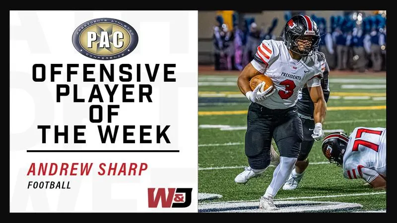 Football: Sharp Chosen as PAC Football Offensive Player of the Week Following 800th Program Victory