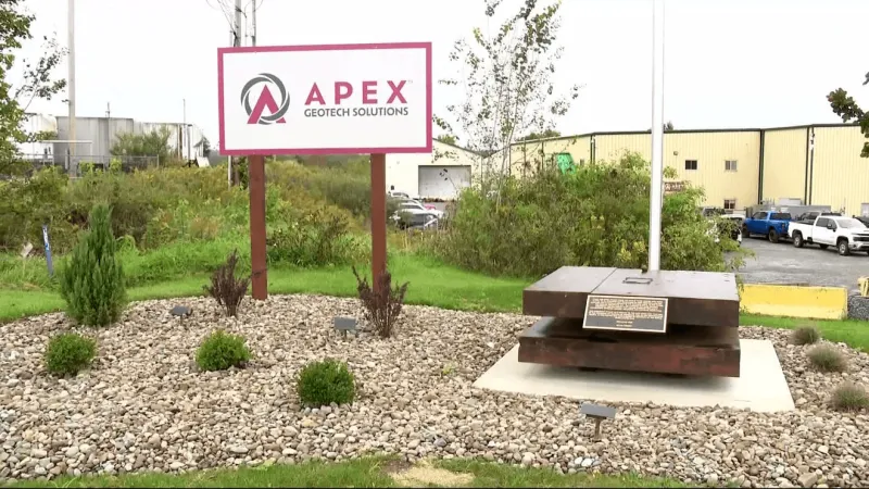 Brookville manufacturing company unveils 9/11 memorial monument outside facility