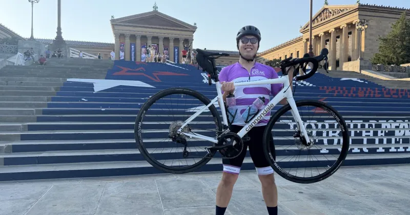 Fishtown man is biking from Indiana to Pittsburgh to raise money for cancer research