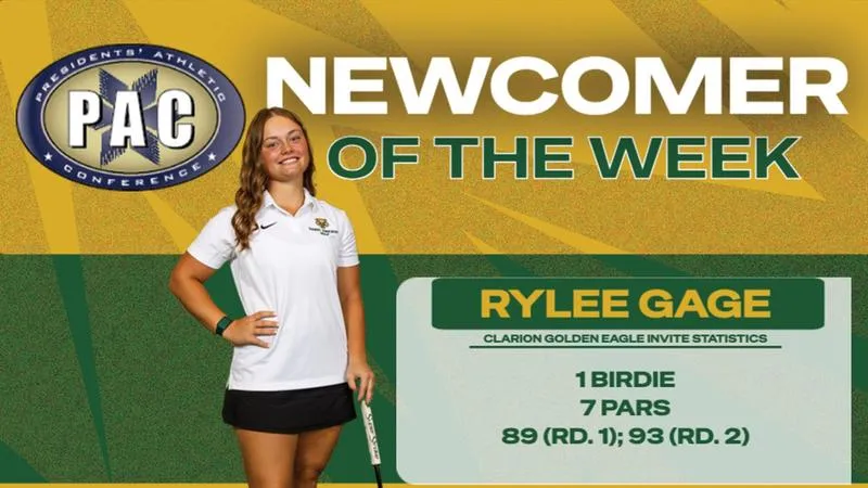 Gage named PAC Newcomer of the Week in women's golf