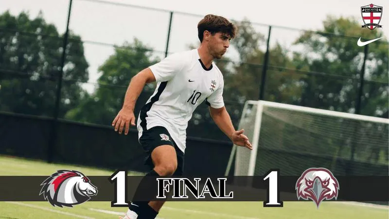 Men's Soccer Draws 1-1 at Eastern