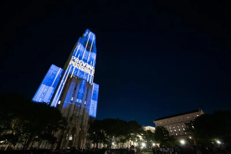 Cathedral of Learning cinematic light show highlights a century of stories