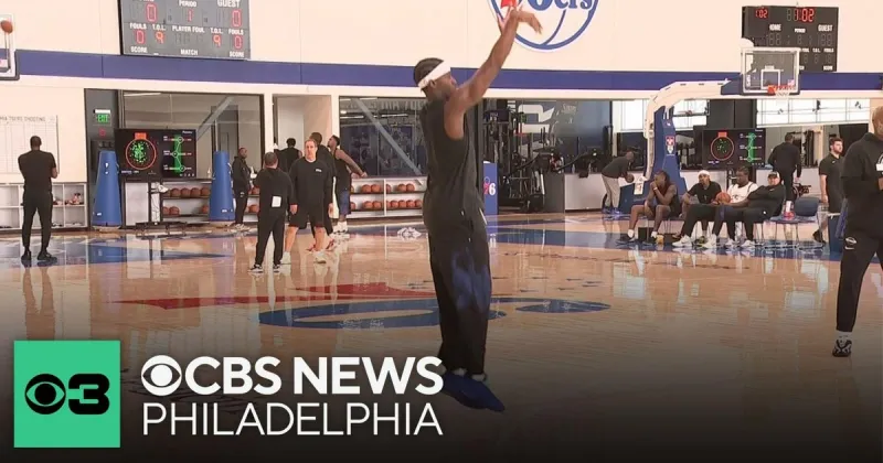 "Intensity was high" at first Sixers training camp practice with LeBron James