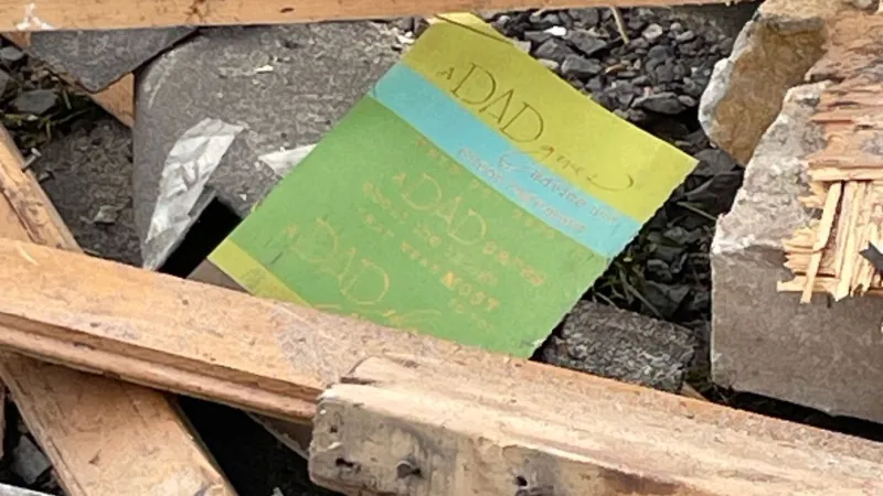 GALLERY | Father's Day card one of many belongings left behind after deadly home explosion