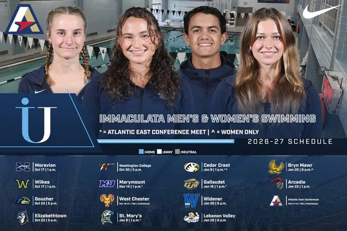 Men's and Women's Swimming Drops 2026-27 Schedule
