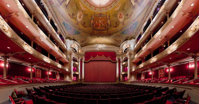 In 1870, the Academy of Music hosted the first public audience to watch a motion picture