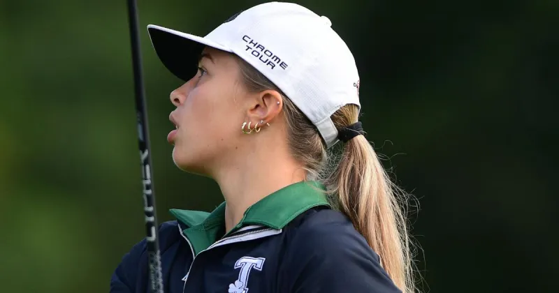 Trinity's Claire Grindle leads Sentinel-area golfers through Day 1 of District 3 Class 2A golf