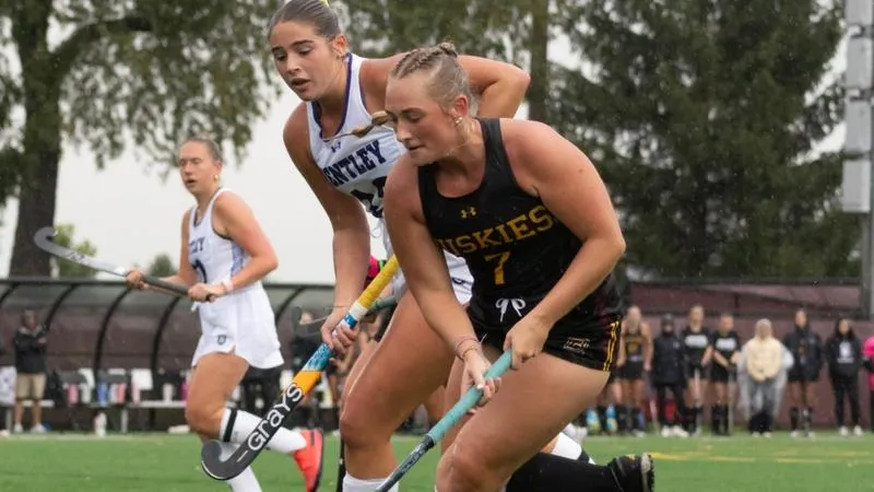 Bond Scores Two Goals in Huskies' First Conference Win