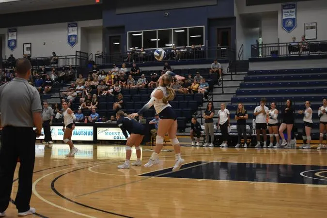 Mounties Women's Volleyball Sweeps Carlow in Conference Match