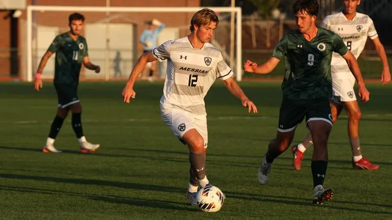 Offensive Surge Leads Men's Soccer Past Mustangs in Conference Opener