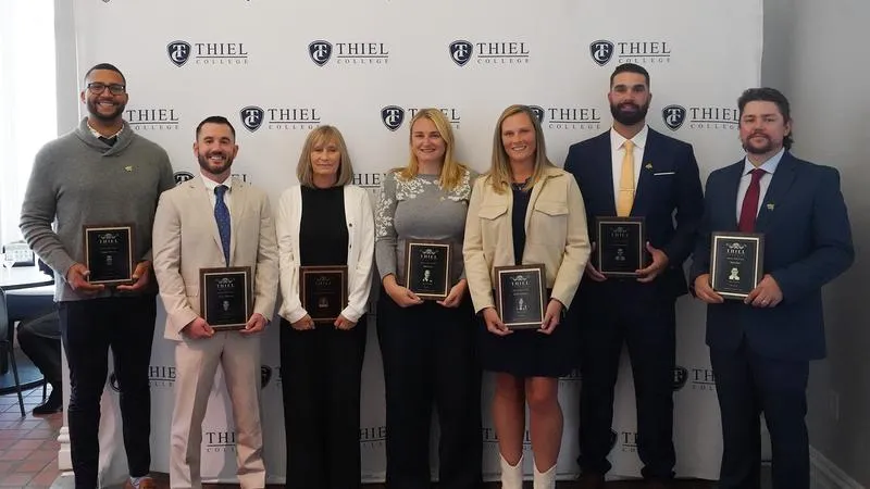 45th Thiel Athletics Hall of Fame class enshrined Saturday