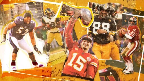 All-time rosters for 23 teams with multiple Super Bowls