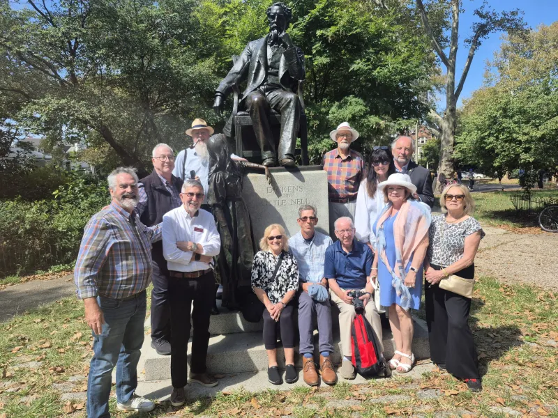 Rare books, a pub crawl and a stuffed raven: Charles Dickens' descendant traverses Philly