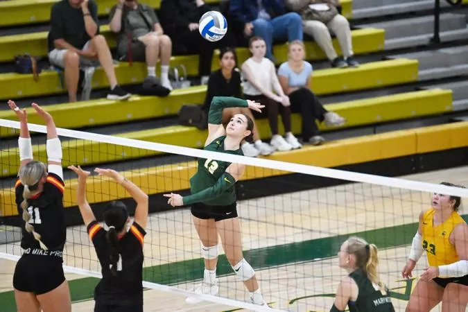 History Made: Volleyball Claims Marywood's First MAC Victory