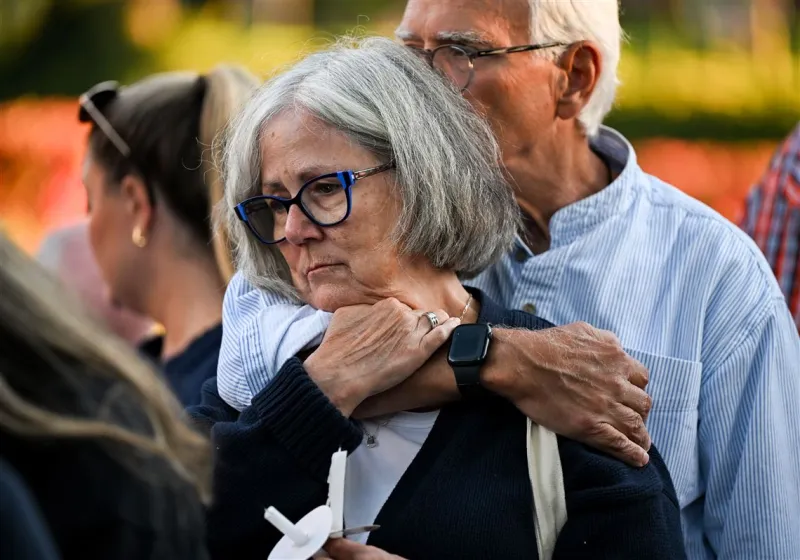 Residents gather in Edgewood to share concerns and take part in vigil for slain physician