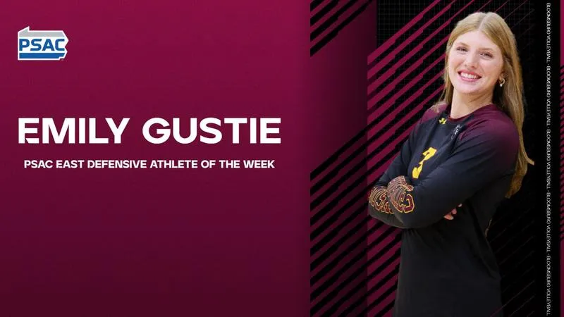 Gustie Named PSAC East Defensive Athlete of the Week