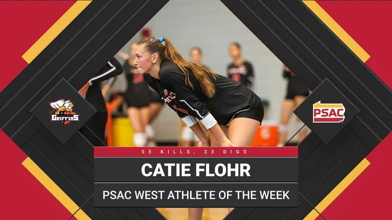 Flohr Named PSAC West Athlete of the Week for Third Time