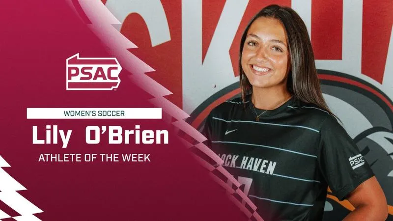 O"Brien named PSAC West Women"s Soccer Defensive Athlete of the Week