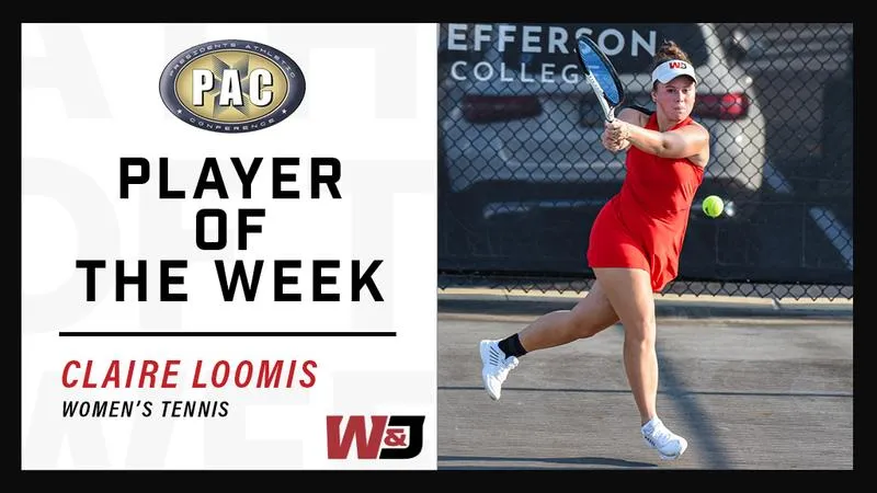 Women's Tennis: Loomis Selected as Women's Tennis Player of the Week