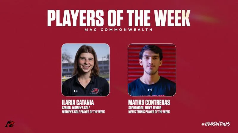 Catania and Contreras garner weekly conference award