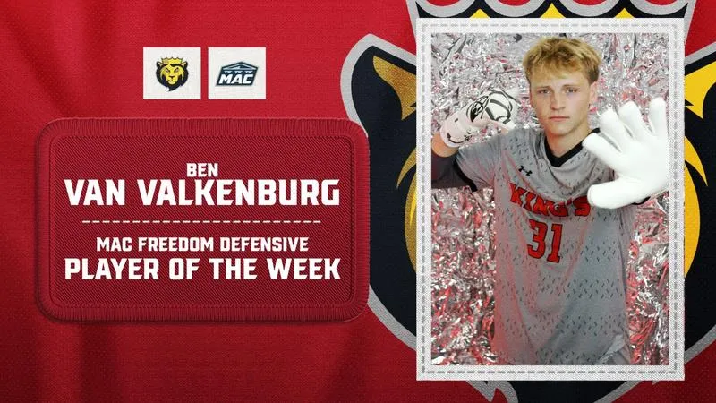 Van Valkenburg Named MAC Freedom Defensive Player of the Week