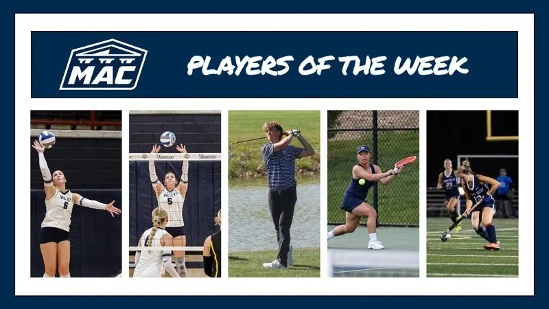 Five Dutchmen Athletes Receive Conference Weekly Honors