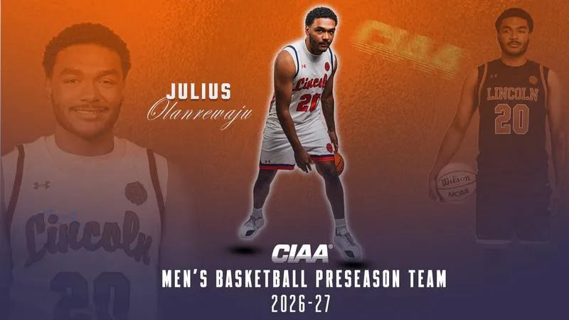 Olanrewaju Named to the 2026-27 CIAA Men's Basketball Preseason Team
