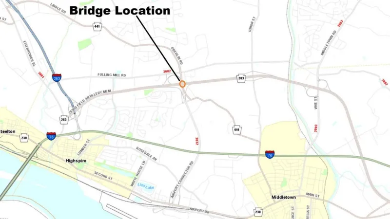 Lane restriction could slow traffic on Route 283 as crews inspect Lower Swatara bridge