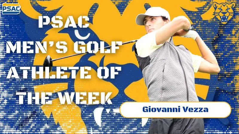 Giovanni Vezza Selected PSAC Men's Golf Athlete of the Week