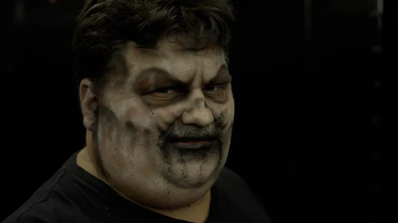Nebby Nick learns what it takes to become a scare actor in Nebbin' Around Town