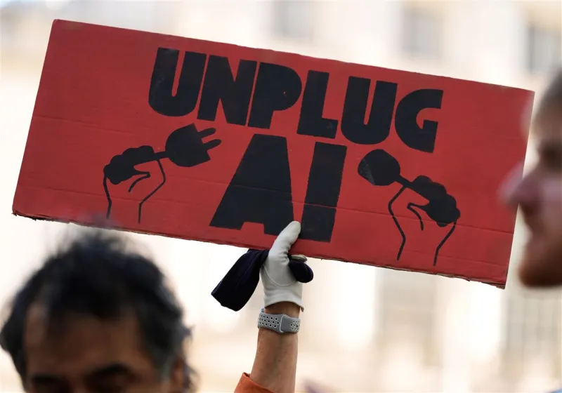 Most Americans think artificial intelligence is developing too fast, a new AP-NORC poll finds