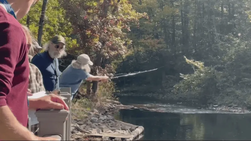 Soaring Eagle Wetlands adds ADA features; welcomes area veterans for day of fishing