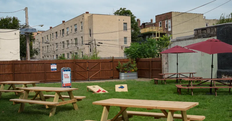 New Camden pocket park opens for fall visits, lawn games and upcoming events