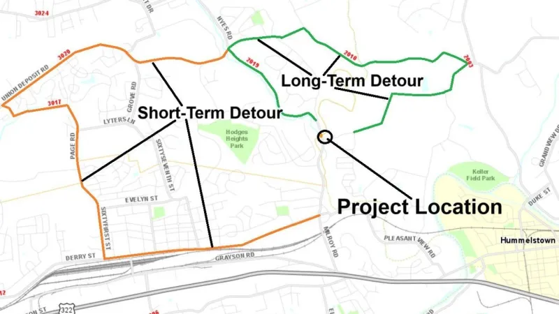 Dauphin County road to close for 20 hours this weekend as bridge work continues