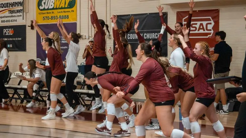Volleyball secures season sweep over Shippensburg with 3-1 victory