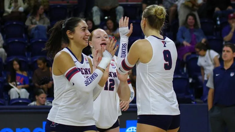 Penn Volleyball Reverse Sweeps Brown In A Five Set Thriller
