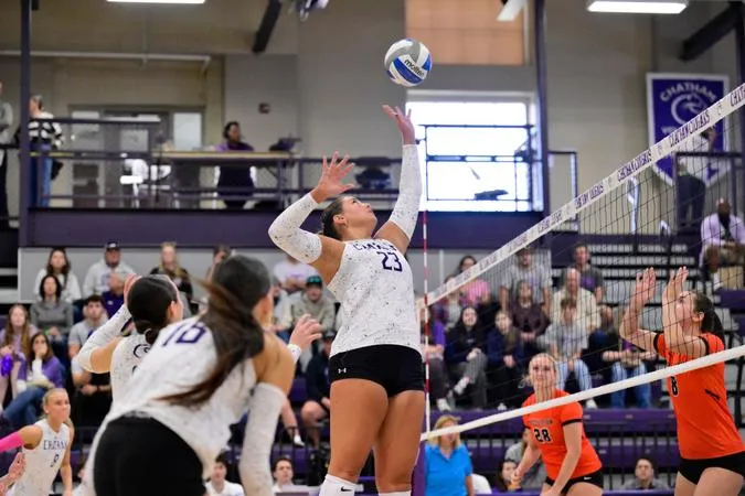 Women's Volleyball Sweep Golden Tornadoes Under Friday Night Lights