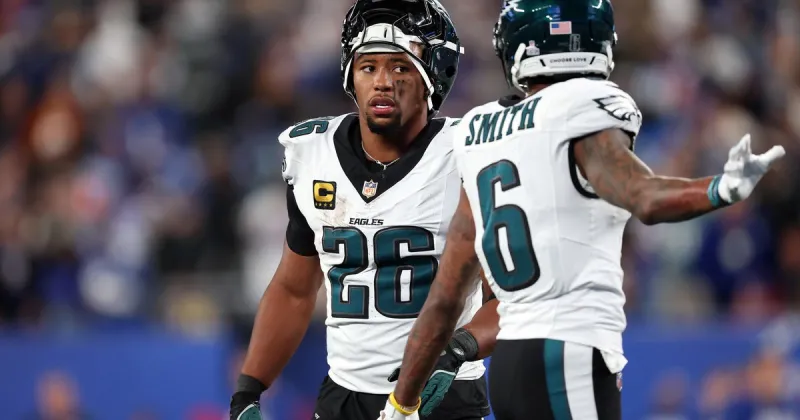 Saquon Barkley, DeVonta Smith ruled out for Eagles-Jaguars in London, but Dallas Goedert, Zack Baun will return