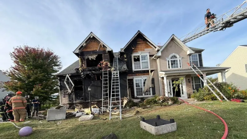 Family taken to hospital after house fire in York County