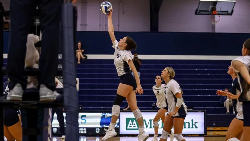 Falcons Fall to Cougars in Straight Sets