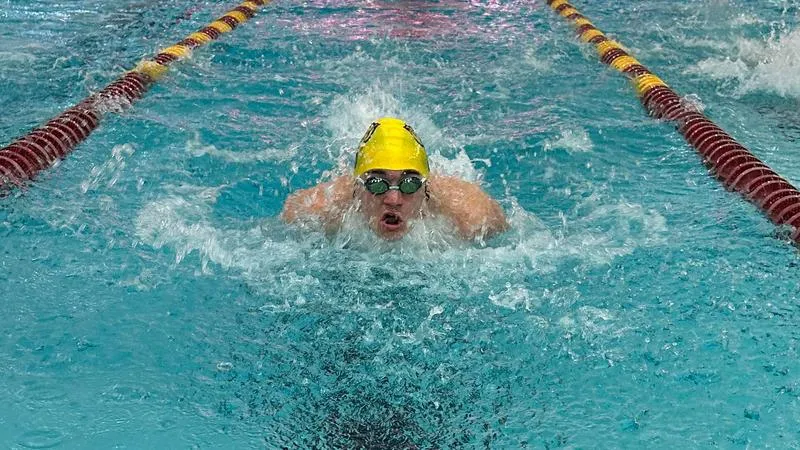 Men's Swimming and Diving Defeats NYU 141-102; Golden Rams Defeat Violets for First Time Since 2016