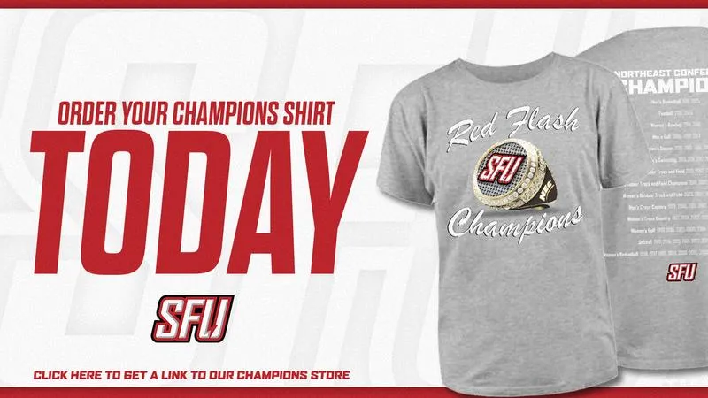 Red Flash Champions T-Shirts Now On Sale Through August 26